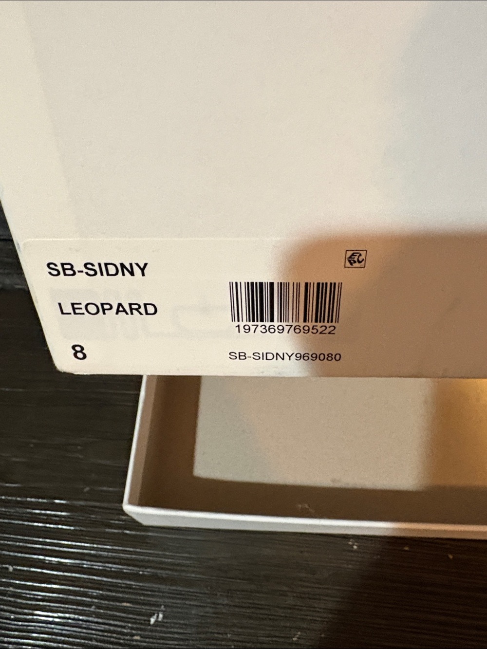 Betsey Johnson Black and Gold Leopard Crystal Low-Top Sneakers - Picture 2 of 7